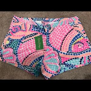 NWT Lilly Pulitzer Adie Short Tile Wave